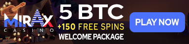Get 5 BTC + 150 Free Spins at Mirax Casino